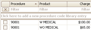 Procedure Code Library